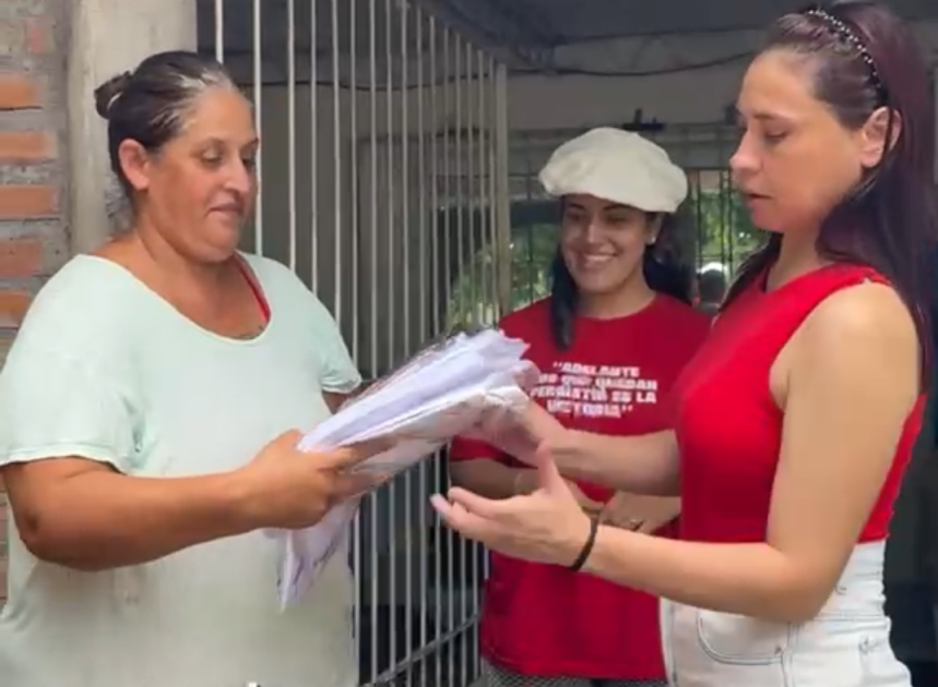 Solidaridad en marcha: el Movimiento Boina Blanca llevó donaciones a los vecinos de La Madrid y La Cocha