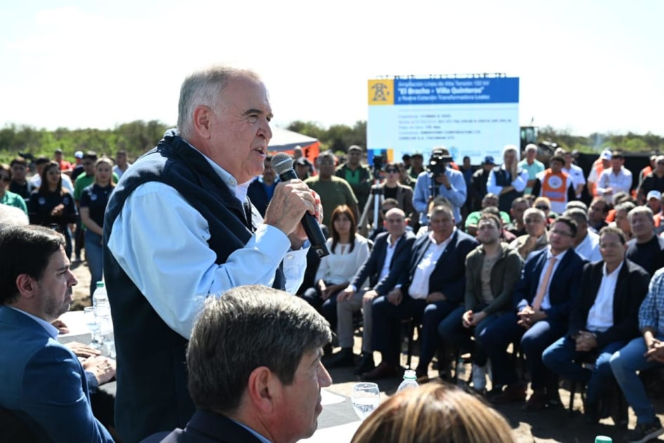 Jaldo lanzó la obra eléctrica El Bracho - Villa Quinteros: “Vamos a eliminar totalmente los cortes de luz”