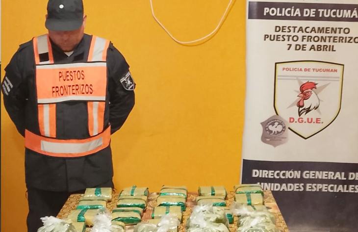 Incautan 18 kilos de hojas de coca en puestos fronterizos tucumanos