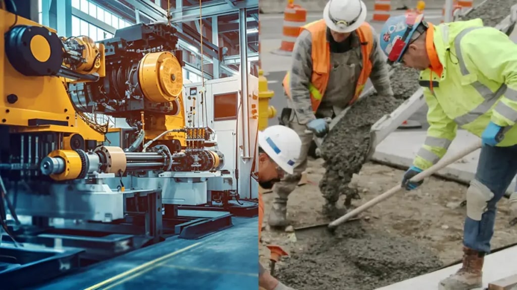 Mientras la construcción repuntó 8% tras el impacto recesivo, la industria hilvanó su cuarto mes consecutivo de caída