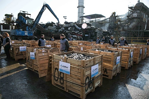 Triturarán y fundirán casi 11 mil materiales controlados en el RENAR