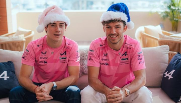 Colapinto dejó su sello argentino en el Papá Noel secreto de la F1 