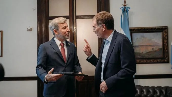 Santilli se llevó de Entre Ríos el apoyo de Rogelio Frigerio para la reforma laboral