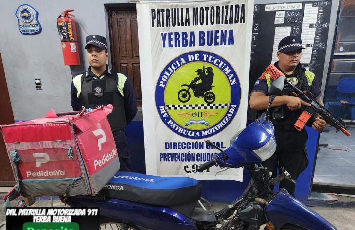 Tres adolescentes demorados tras intentar robar una motocicleta