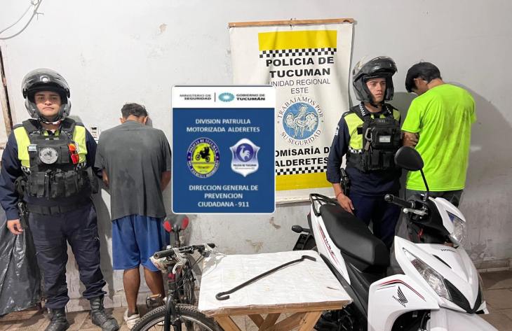 Dos jóvenes detenidos tras irrumpir en una vivienda en Alderetes