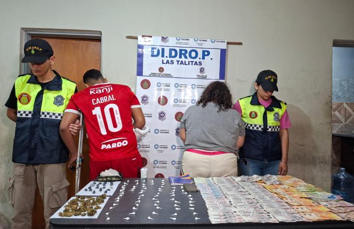 Dos aprehendidos por narcomenudeo tras un procedimiento en Yerba Buena