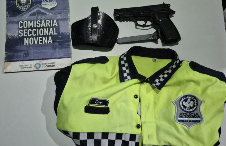 Se hacía pasar por policía y ofrecía servicio adicional en una cancha