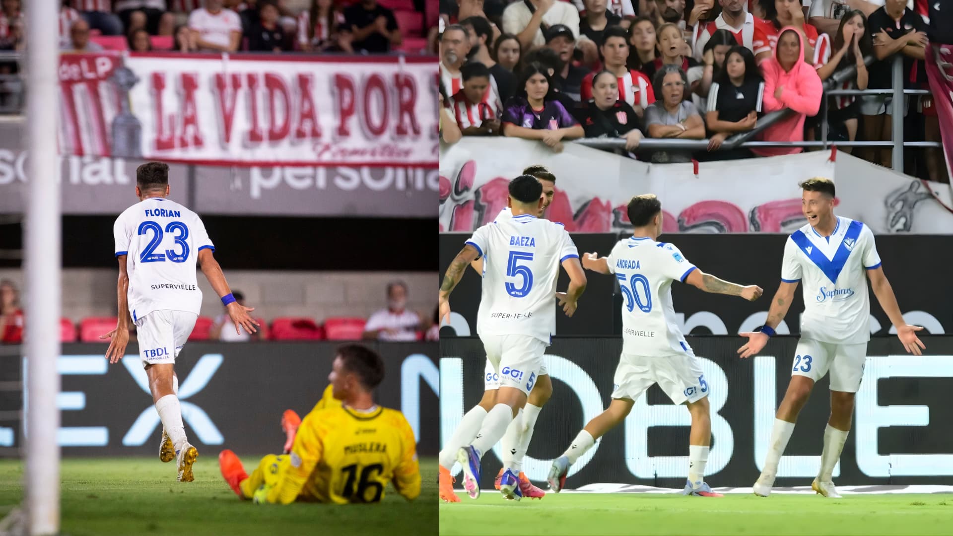 Sello tucumano en La Plata: Florián Monzón gritó y Vélez quedó solo arriba