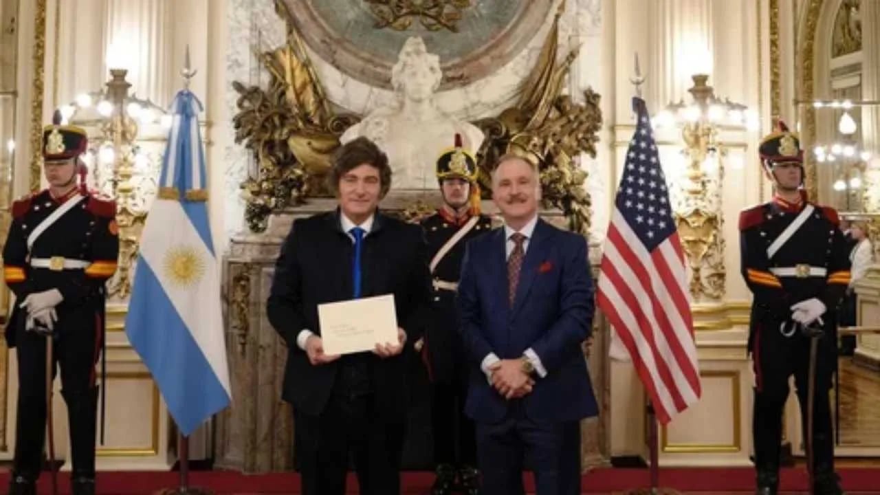Milei recibe al embajador de Estados Unidos en plena escalada del conflicto en Medio Oriente