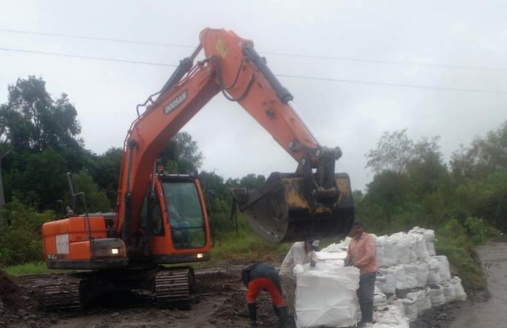 Refuerzan rutas y canales para prevenir inundaciones en el sur provincial