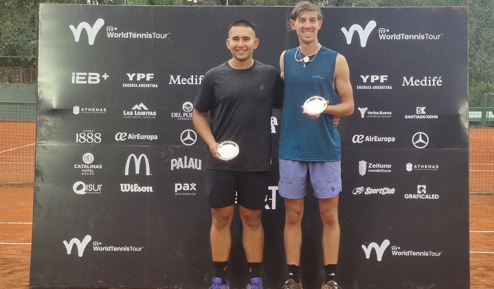 Tomás Martínez y Tadeo Meneo le "aguaron" la fiesta a Zeitune y se consagraron en el M25 de Yerba Buena