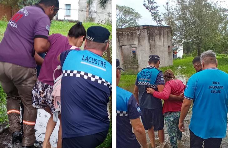 Evacuaron familias aisladas por el temporal en el interior tucumano