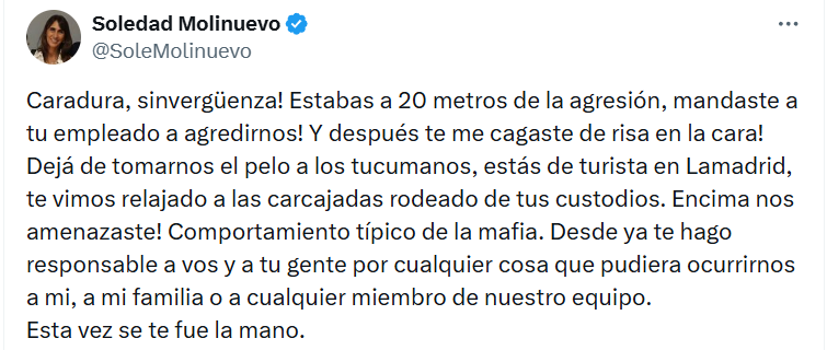 Soledad Molinuevo on X
