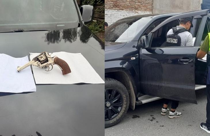 Conducía una camioneta con pedido de secuestro y llevaba un revólver cargado