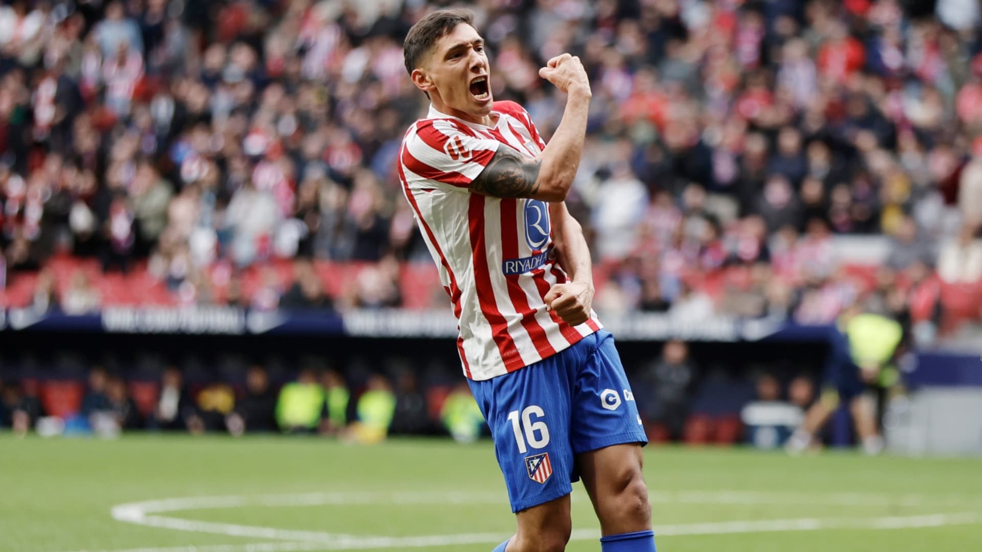 Nahuel Molina sacó un misil desde lejos y le dio la victoria al Atlético de Madrid