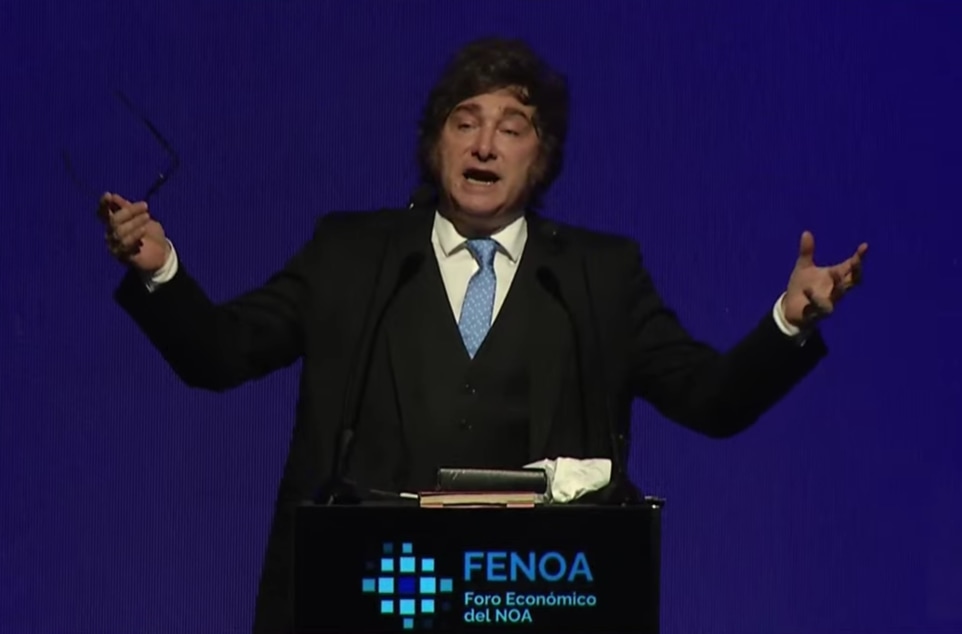 “Yo no estoy atacando a los empresarios, yo estoy atacando a chorros”, afirmó Milei en Tucumán