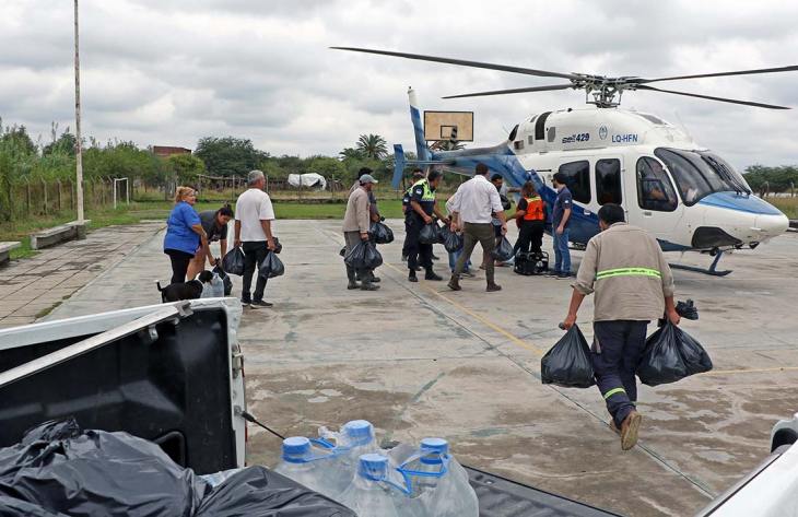 Tras el desborde del río, intensifican la atención médica en Monteagudo