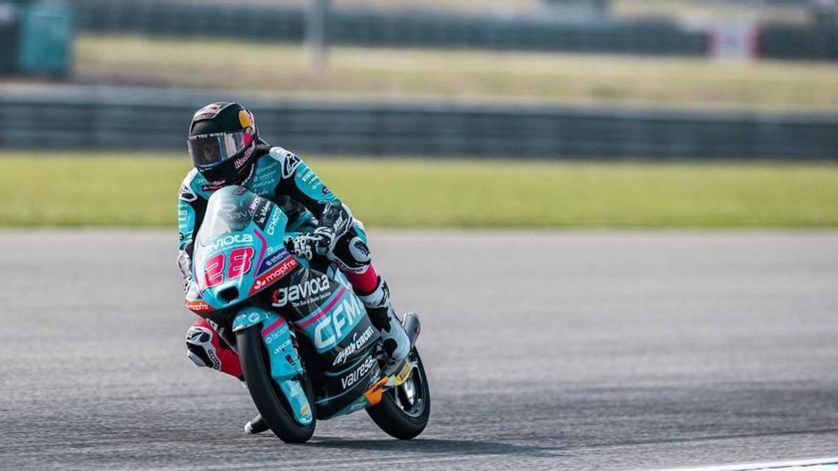 Marco Morelli logró su primer podio en Moto3