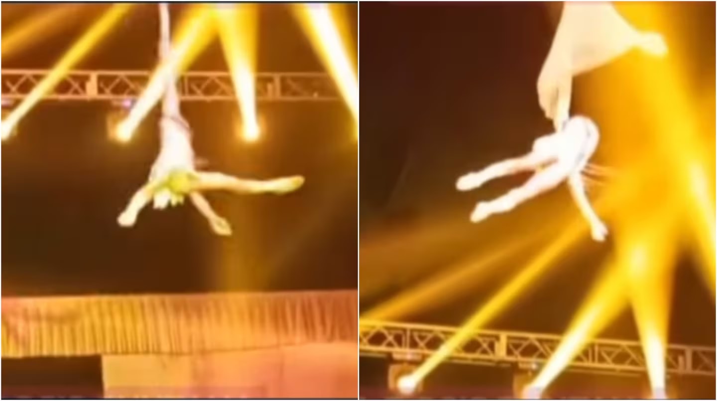 Un acróbata cayó desde cinco metros durante una función de circo en San Luis