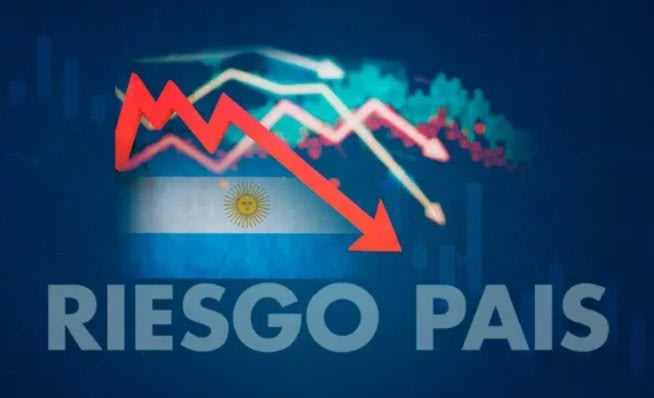Baja  el riesgo país  y repuntan las acciones argentinas 