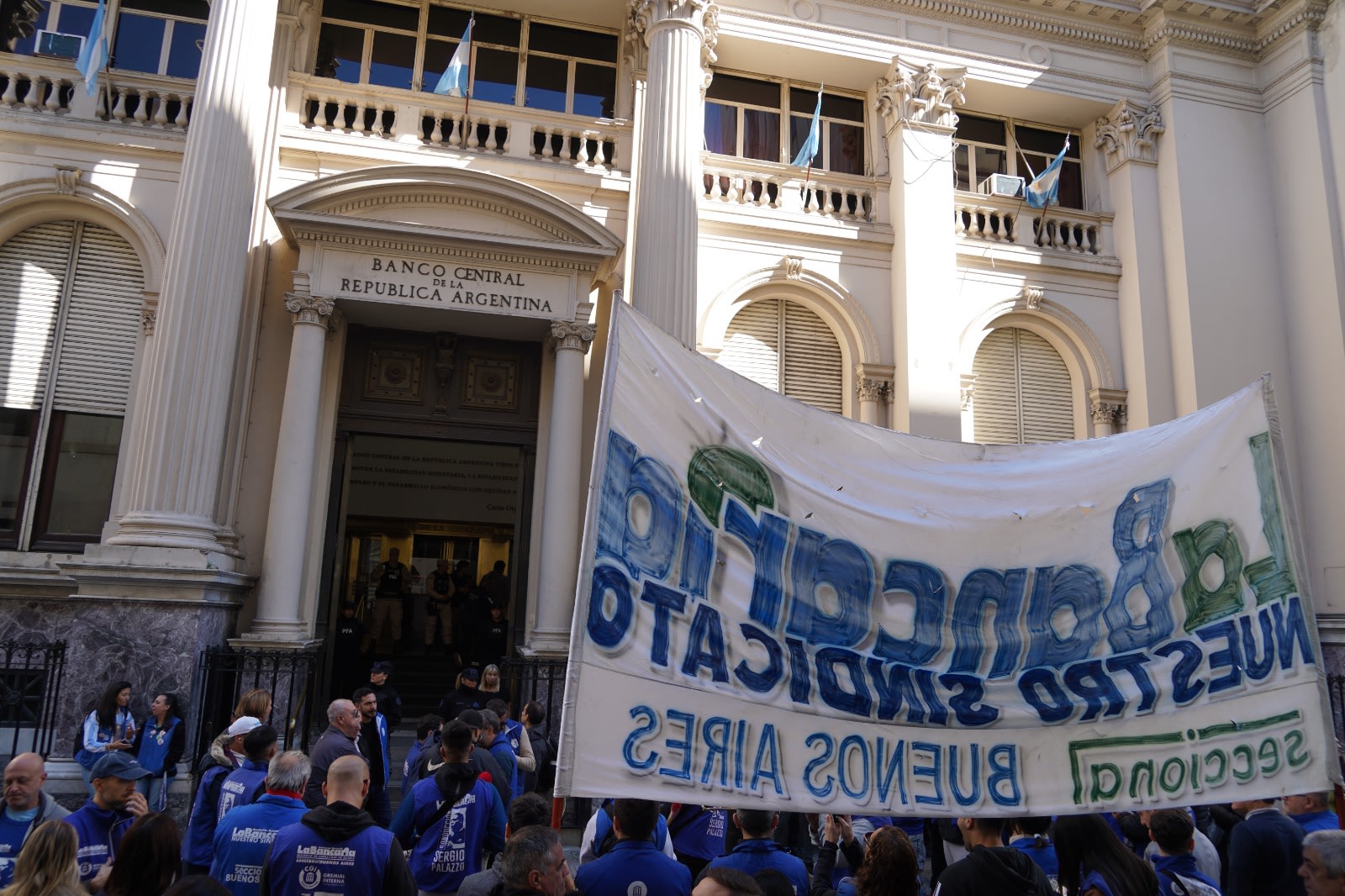 La Asociación Bancaria definió un paro de 24 horas para el próximo lunes en las regionales del Banco Central 