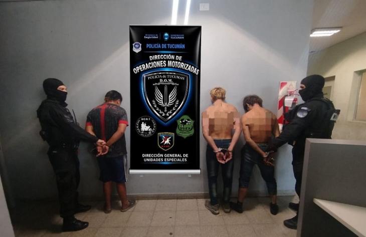 Tres jóvenes detenidos tras un violento desorden con armas blancas en Villa 9 de Julio