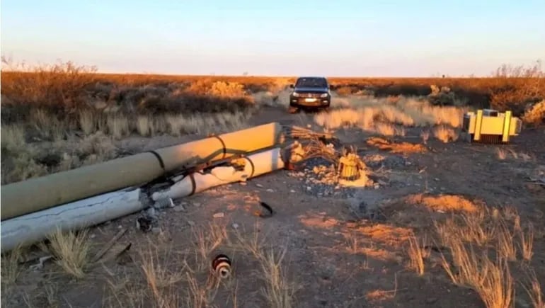 Robo de cables en la Patagonia: un golpe planificado afecta a la cuenca petrolera más antigua del país