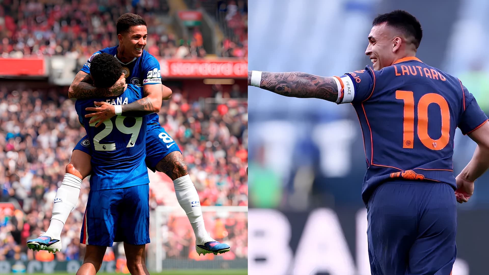 Un sábado de gala: Enzo Fernández y Lautaro Martínez encendieron Europa