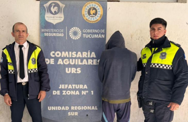 Detienen en Aguilares a un joven buscado por agredir brutalmente a su pareja