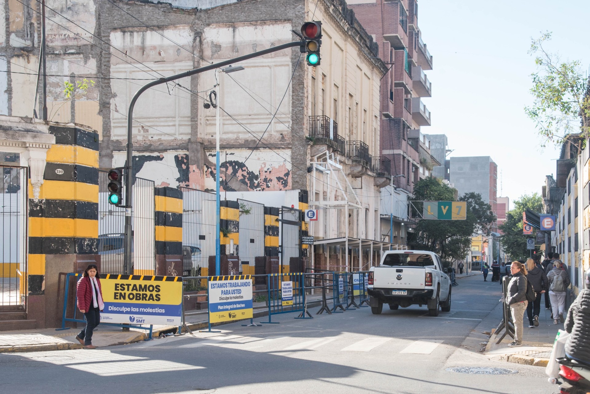 Habilitan media calzada en Mendoza al 200 mientras continúan los trabajos preventivos en el ex hotel La Vasca