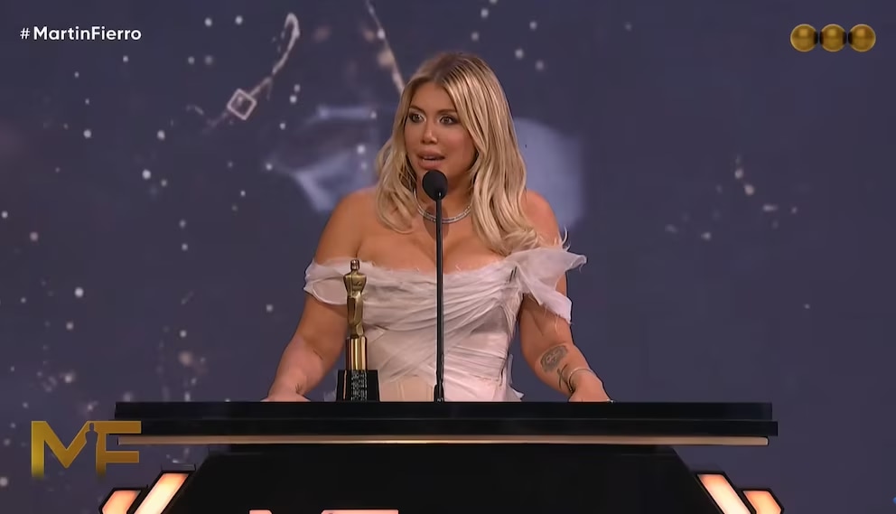 Wanda Nara se llevó el Martín Fierro a mejor conductora y habló de su salud en el escenario