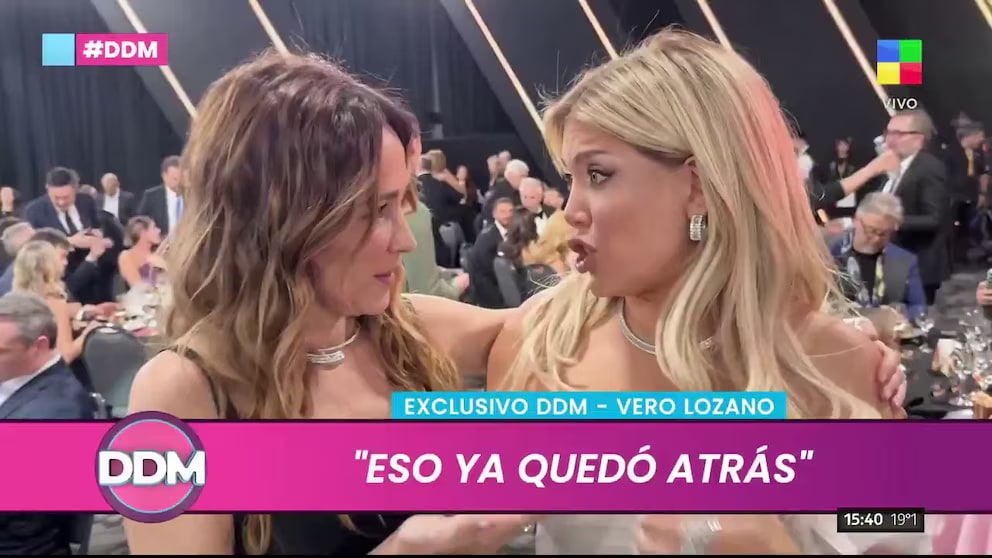 Verónica Lozano y Wanda Nara protagonizaron un picante reencuentro en la gran fiesta de la televisión abierta