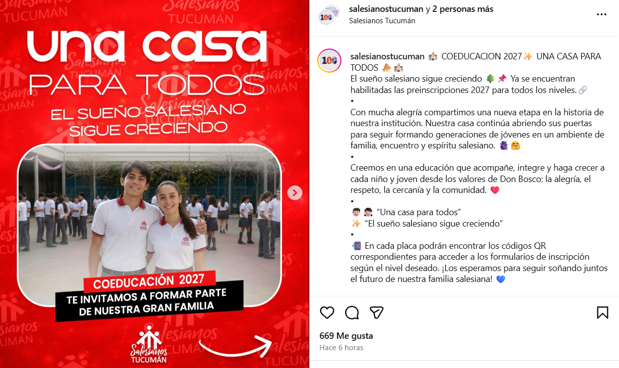 A post shared by Salesianos Tucumán (@salesianostucuman)