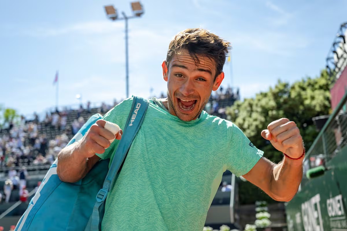 Mariano Navone dio un nuevo batacazo en Ginebra y va por su segundo título ATP