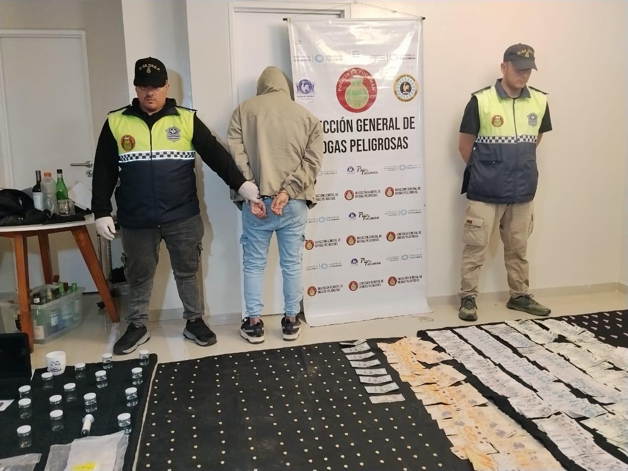 Golpe al narcomenudeo en Barrio Sur: secuestraron tusi, éxtasis y más de $5 millones en un allanamiento