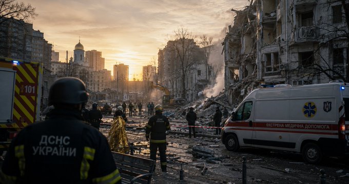 Rusia bombardeó Ucrania: el ataque con misiles y drones provocó al menos 18 muertos y cientos de heridos