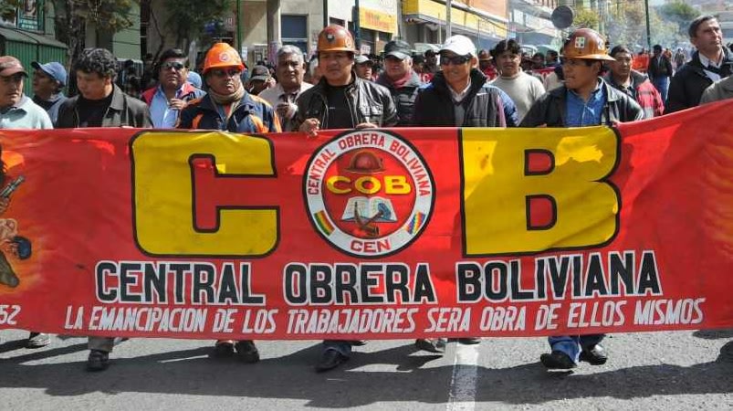 La Central Obrera Boliviana presiona al Gobierno para finalizar el bloqueo de rutas