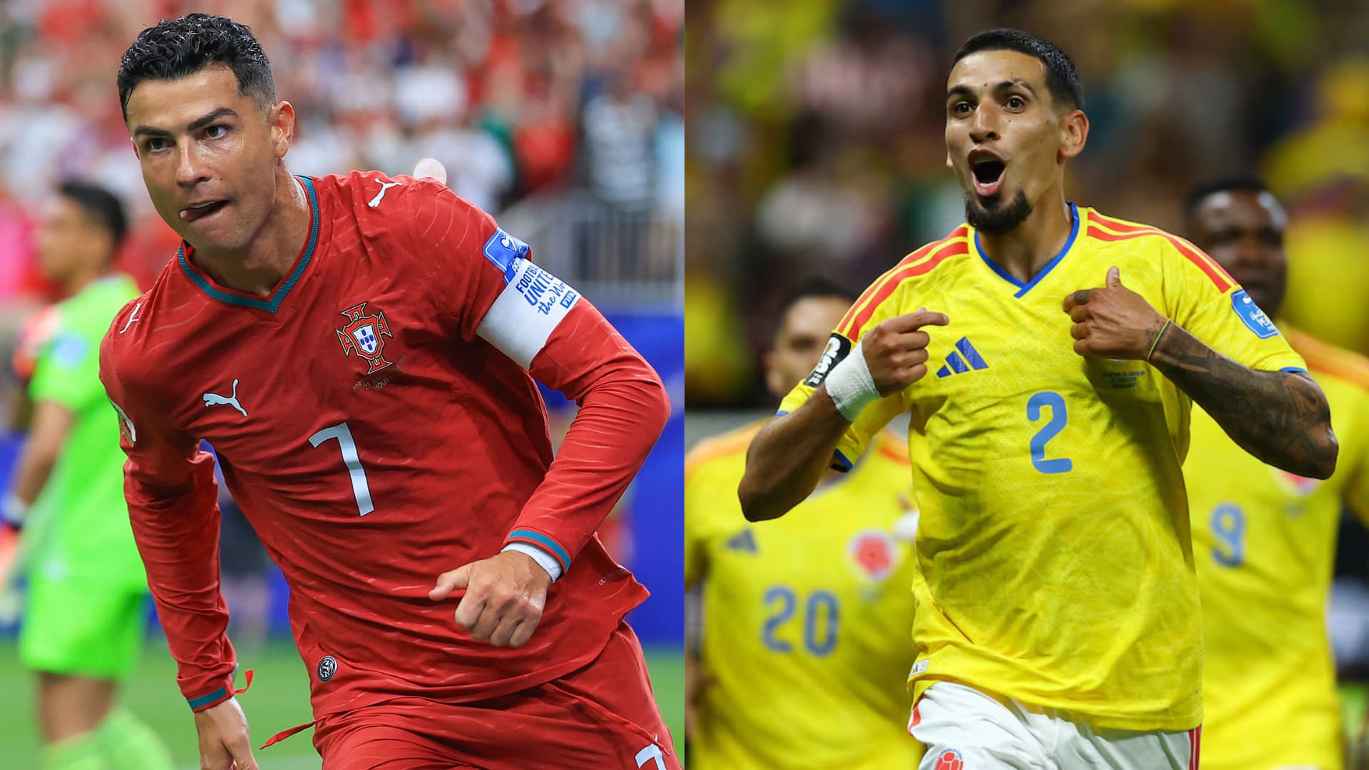 Cristiano Ronaldo hizo historia y Colombia selló su clasificación en la segunda fecha del Grupo K