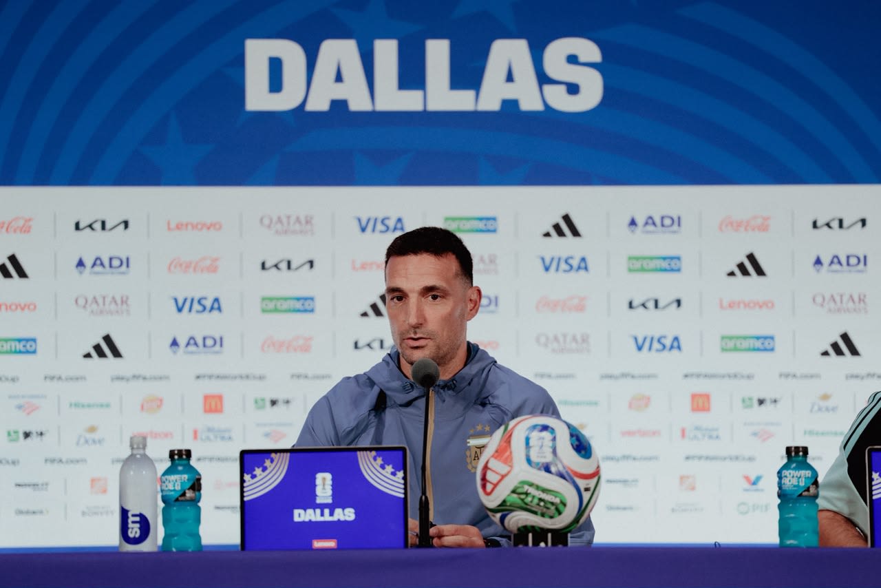 Scaloni confirmó cambios y adelantó que Messi ingresará en el segundo tiempo