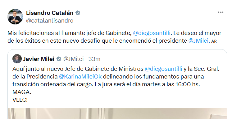 Lisandro Catalán on X