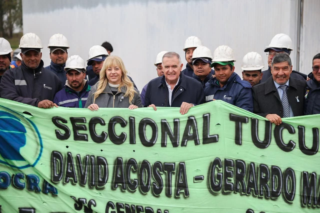 Jaldo y Chahla inauguraron una nueva celda en Overo Pozo para ampliar el sistema metropolitano de residuos