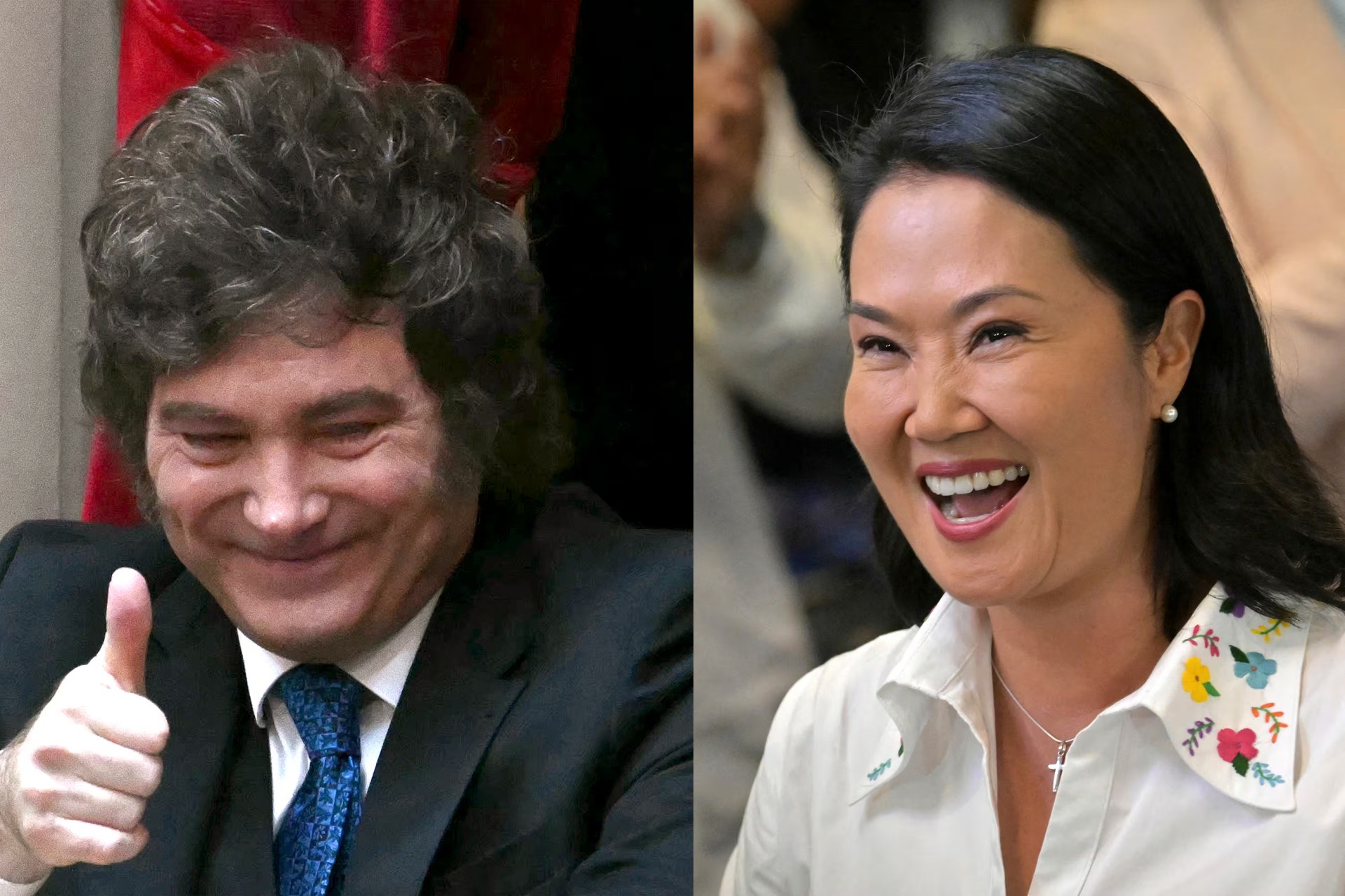 Javier Milei se comunicó con Keiko Fujimori para felicitarla por su victoria electoral en Perú
