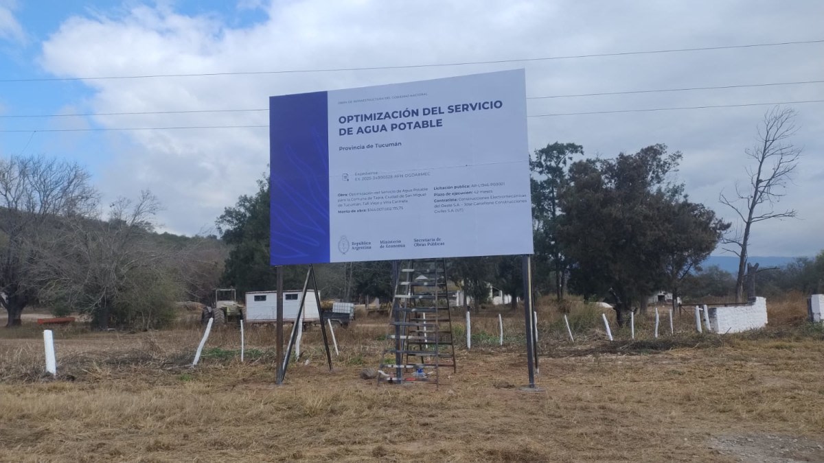 Exigen informes detallados sobre el Acueducto de Vipos ante el tironeo político entre la Provincia y el mileísmo