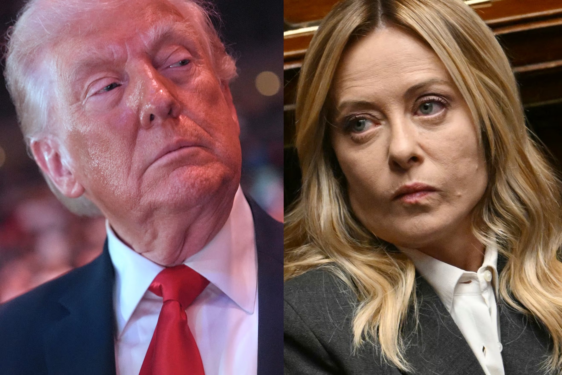 Donald Trump reavivó la polémica con Giorgia Meloni mediante una publicación satírica