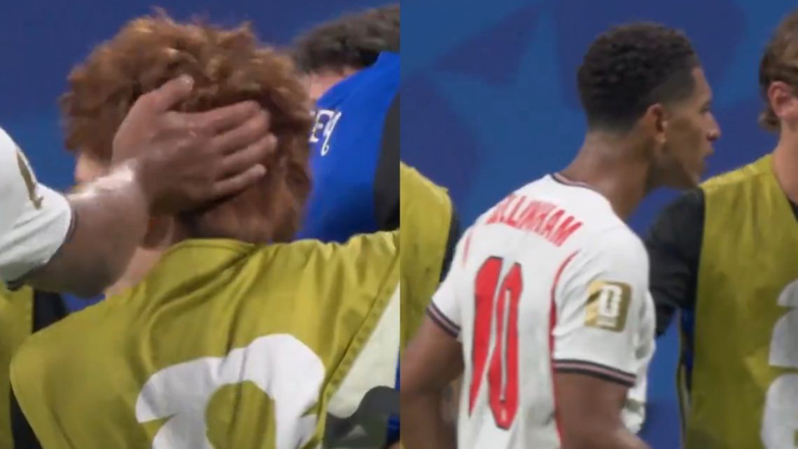 Un video captó una agresión física de Jude Bellingham contra Valentín Barco tras el final del partido