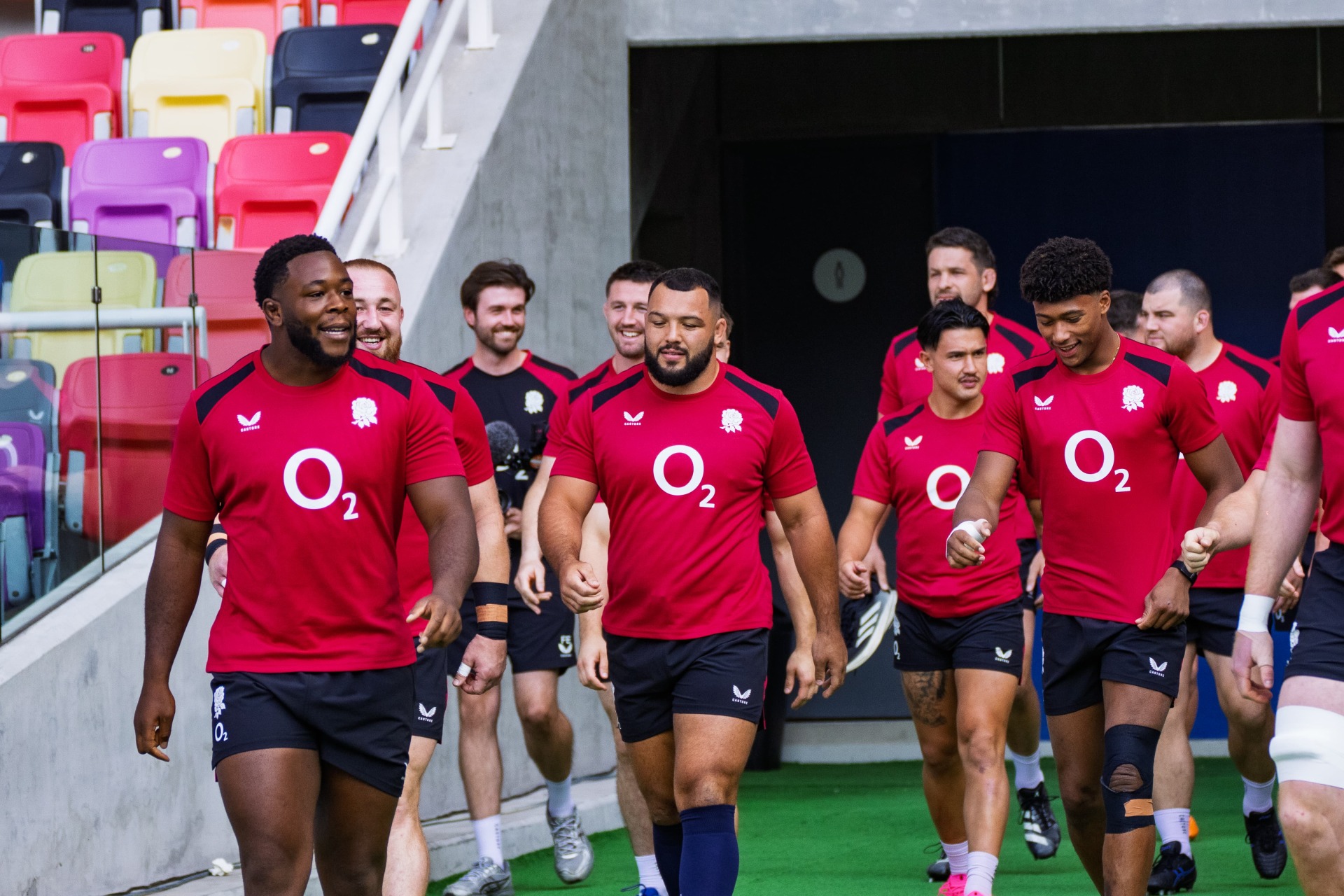 La buena onda reinó en el Captain's Run de Inglaterra previo al partido contra los Pumas
