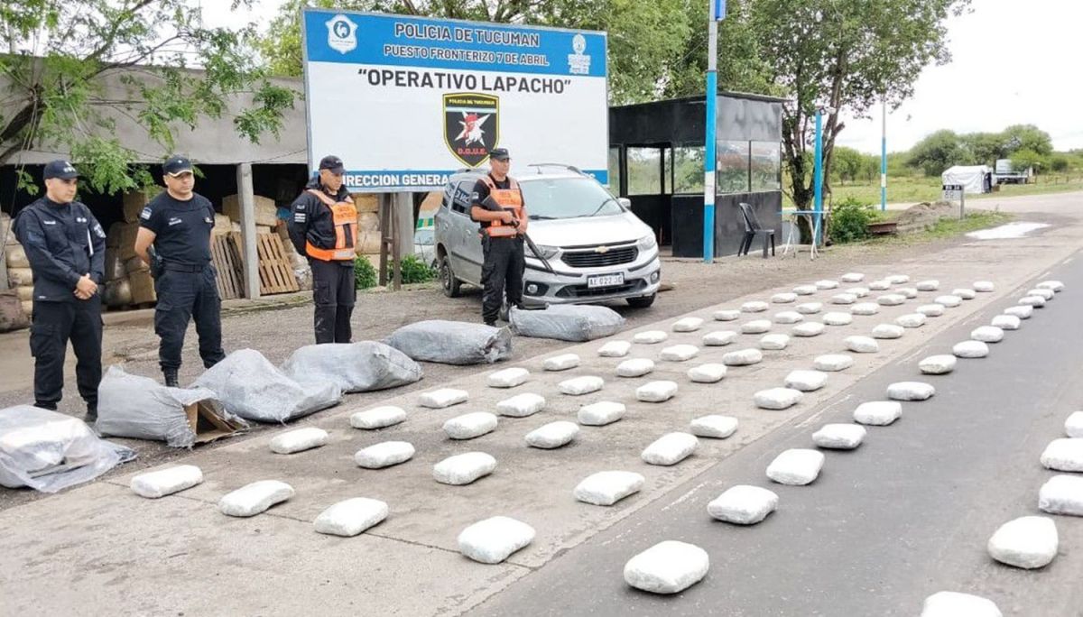 Operativo Lapacho: en lo que va de julio se secuestró 80 kilos de droga y se capturó a 33 personas