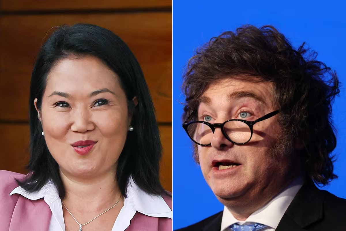 Javier Milei viajó a Perú para participar de la asunción de Keiko Fujimori