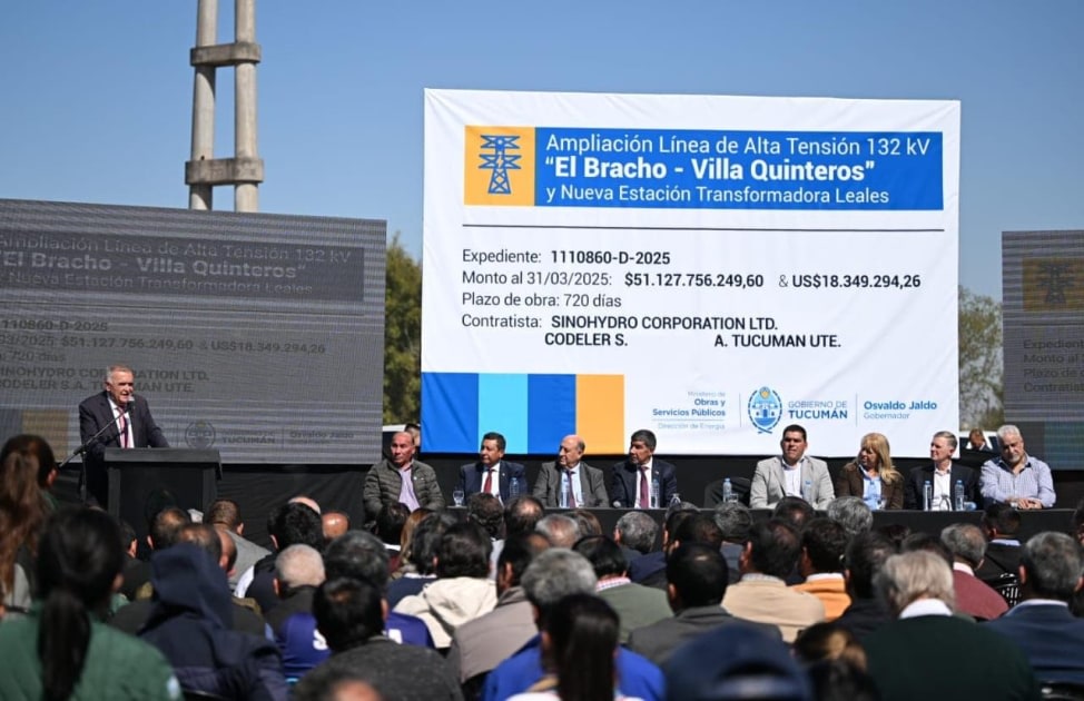 Reclaman información sobre el estado real de la obra eléctrica El Bracho-Villa Quinteros