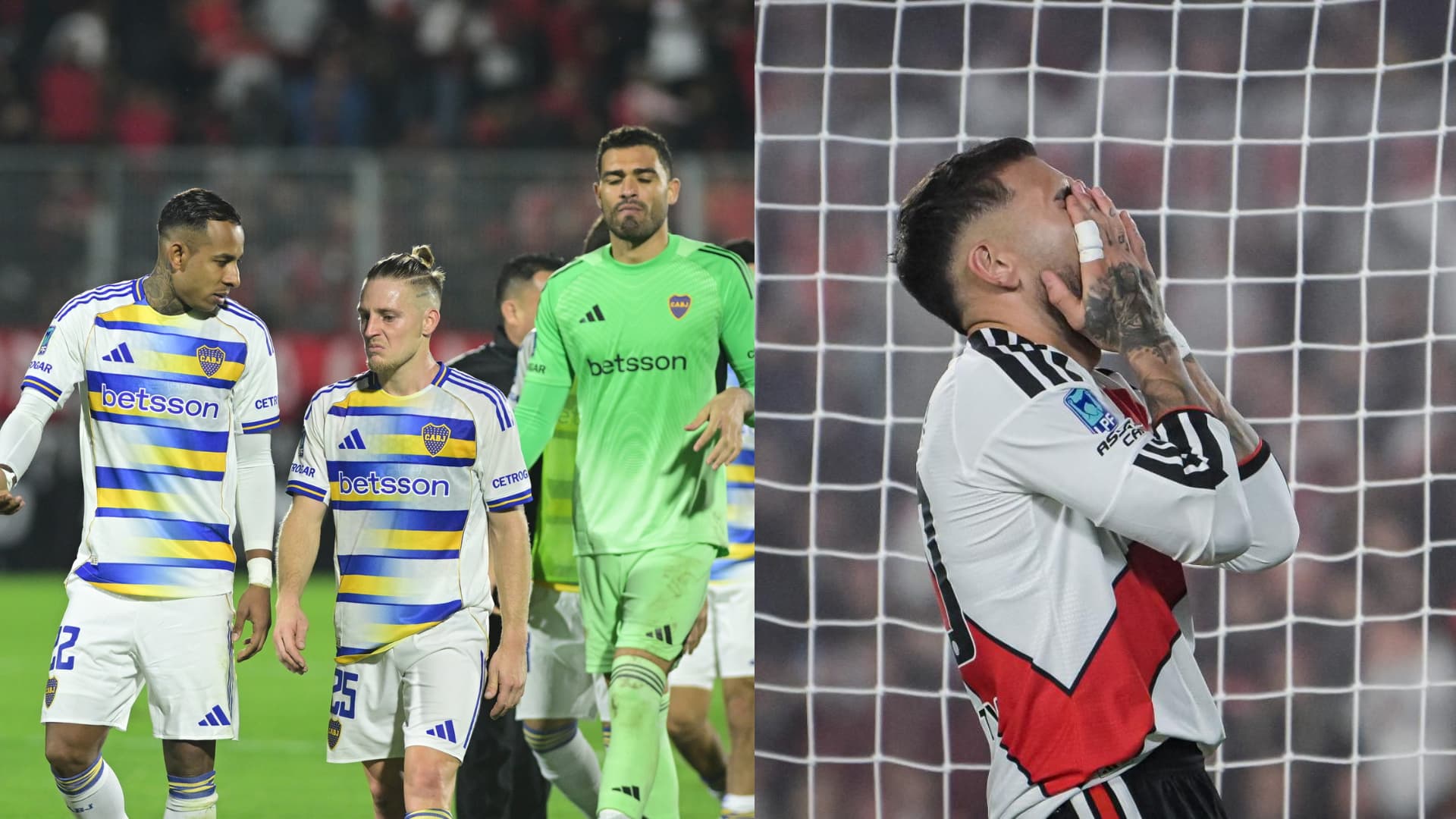 Boca respira con un empate agónico, River se hunde cada vez más